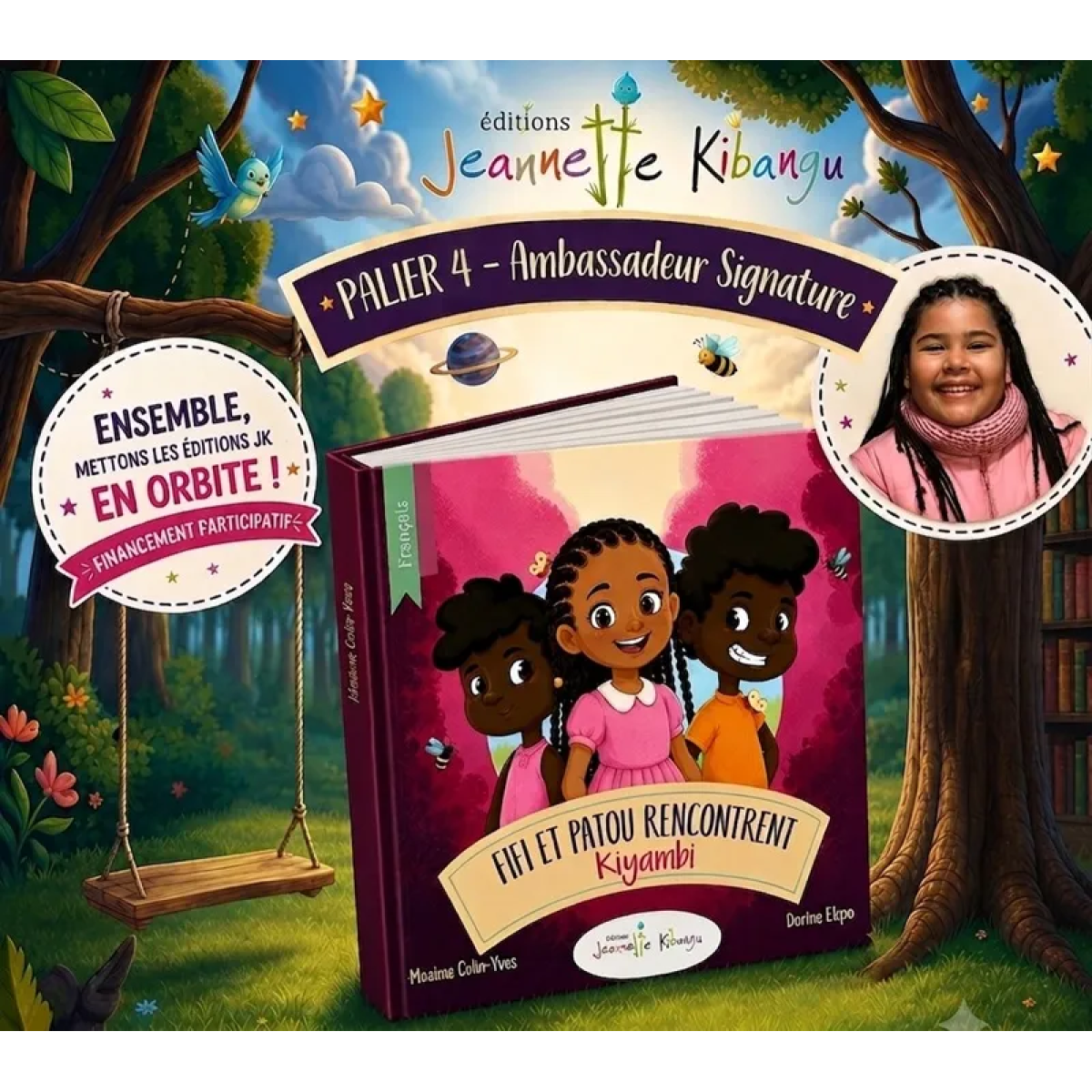 Ensemble, mettons les Éditions JK en orbite ! 🚀 | Contributions Double Impact : des livres pour vous ET pour un organisme de votre choix (écoles, hôpitaux, médiathèques...) - Ambassadeur Signature